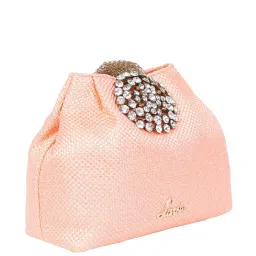 Lavie Pink Jute Potli image 5