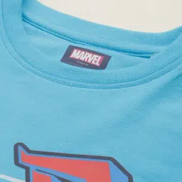 Allen Solly Boys Blue Cotton Regular Fit Graphic Print T-Shirt image 4