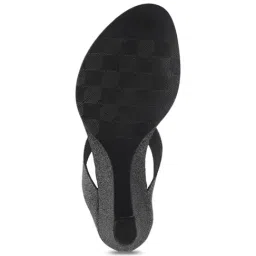 Metro Women's Gun Metal Toe Ring Wedges image 4