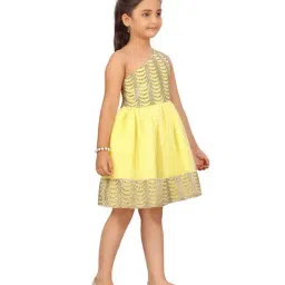 Aarika Kids Yellow Embellished Frock image 4