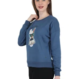 Monte Carlo Blue Printed Sweatshirt image 3