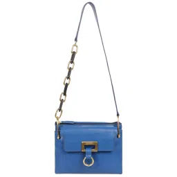 Hidesign Blue Solid Medium Sling Handbag image 1