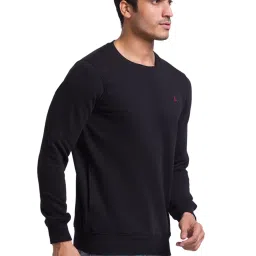 Parx Black Regular Fit Sweatshirts image 4