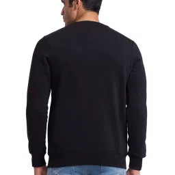 Parx Black Regular Fit Sweatshirts image 2
