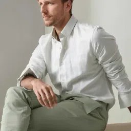 Rare Rabbit Off White Regular Fit Checks Shirt-picture-34