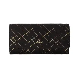 Lavie Black Casual Synthetic LeatherWallet for Women-image-16