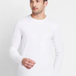 Being Human White Regular Fit Self Design Crew T-Shirt-image-40