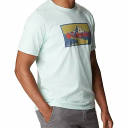 Columbia Men Blue & Green Path Lake II Graphic Tee image 3