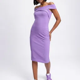 DressBerry Twisted Turns Off-Shoulder Bodycon Dress-image-89