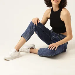 Mast & Harbour Women  Stretchable Cropped Jeans-picture-31