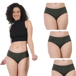 ORLIZEA Pack of 3 Women Low-Rise Cotton Blend Hipster Briefs-picture-31