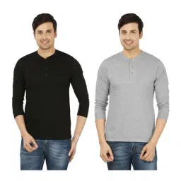 Weardo Black & Grey Cotton T-Shirt-picture-18