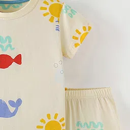 Xsole Boys Printed Short Sleeves T-shirt With Shorts image 4