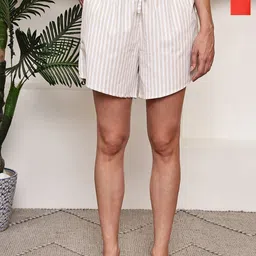 TAG 7 Women Pack of 2 Striped Lounge Shorts-picture-15