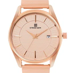 D'SIGNER Men Brass Dial & Bracelet Style Straps Analogue Watch 821RGM.11G-picture-45