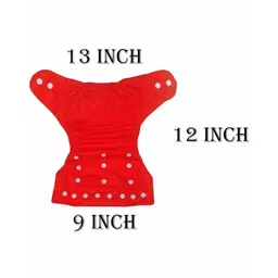 Sparkle Joy Washable & Reusable Cloth Diapers/Nappies Combo Pack of 2 Free size With 2 organic cotton Grey inserts - Green & Pink image 3