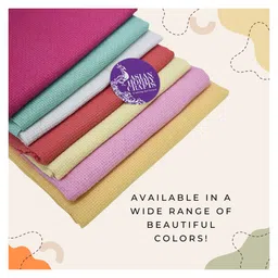 Asian Hobby Crafts Matty Fabric for Embroidery - Baby Pink (Size : 1 X 1 Meter) image 3