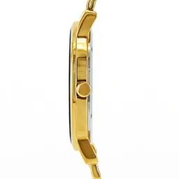 Precious Duke Men Analogue Date Aperture Watch 844140342442-Gold Shell-White Face image 3