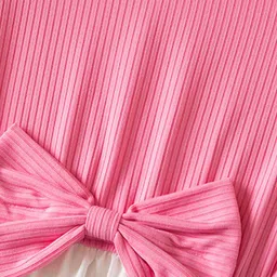 INCLUD Girls Butterfly Printed Bow Fit & Flare Dress image 3