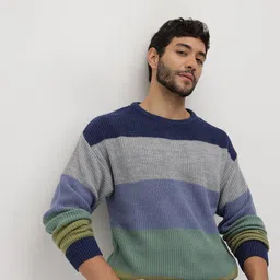 The Roadster Life Co. Striped Acrylic Pullover-image-72