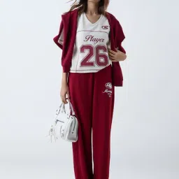 studiofit women Studiofit by Westside Cream Waffle-Textured T-Shirt image 3