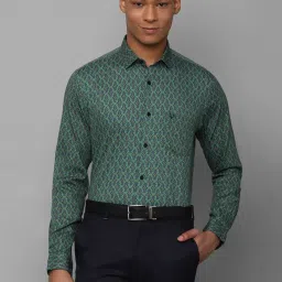 Allen Solly Green Cotton Regular Fit Printed Shirt image 1