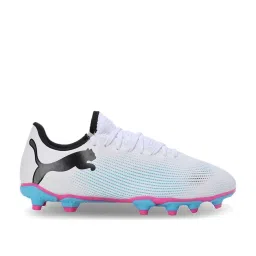 Puma Kids FUTURE 7 PLAY FG/AG White Football Shoes image 2