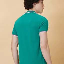 Being Human Green Regular Fit Polo T-Shirt image 2