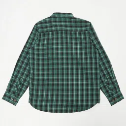 Cantabil Kids Green Cotton Chequered Full Sleeves Shirt image 2