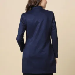 Allen Solly Navy Cotton Jacket image 2