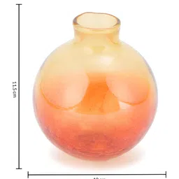 Fabindia Red Glass Table Vase image 2