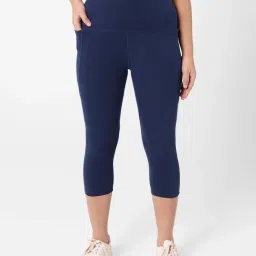 BlissClub Navy Cotton Sports Capris image 1