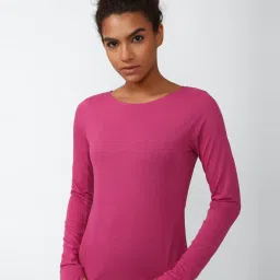 Reebok Pink Regular Fit T-Shirt image 1