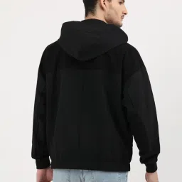 Calvin Klein Black Relaxed Fit Hooded Sweatshirt image 2