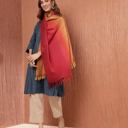 Fabindia RedOmbreStole image 2