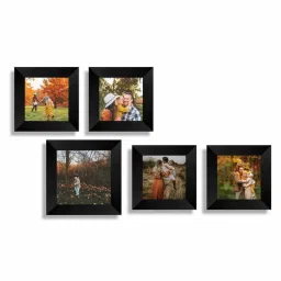 ecraftindia Memory Wall Collage Photo Frame - Set of 5 Photo Frames with 4 Photos of 4' x 4', 1 Photo of 5' x 5' image 3