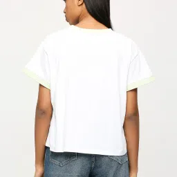 Pepe Jeans White Cotton Logo Print T-Shirt image 2