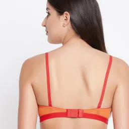 Clovia Orange Balconette Bra image 2