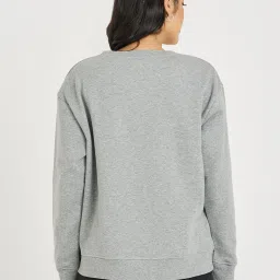 Styli Grey Cotton Printed Sweatshirt image 2