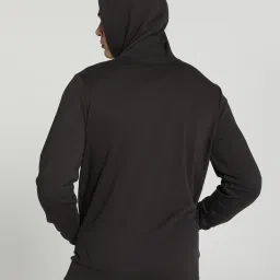 Puma Mercedes-AMG Petronas Motorsport Black Cotton Regular Fit Printed Hooded Sweatshirt image 2