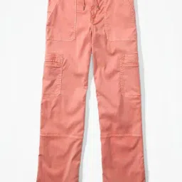 American Eagle Peach Plain Trousers image 3