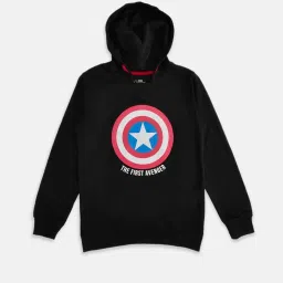 Pantaloons Junior Black Printed Full Sleeves Sweatshirt image 1