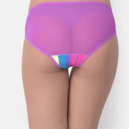 Clovia Multicolor Striped Bikini Panty image 2