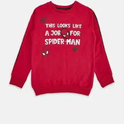 Pantaloons Junior Dark Pink Printed Full Sleeves Sweatshirt image 1