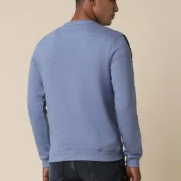Allen Solly Blue Cotton Regular Fit Sweatshirt image 2