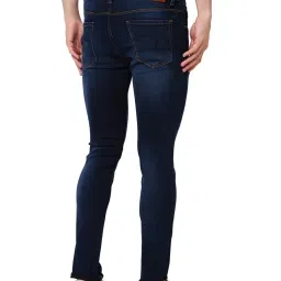 Spykar Blue Cotton Skinny Fit Jeans image 2