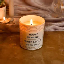 TAYHAA White Wax Scented Candle image 2