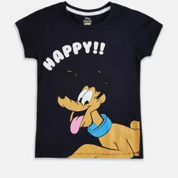 Pantaloons Junior Navy Printed T-Shirt image 1