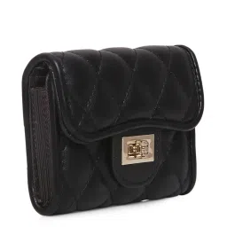 Inc.5 Black PU Textured Wallet image 2