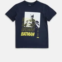 Pantaloons Junior Navy Printed Full Sleeves T-Shirt image 1